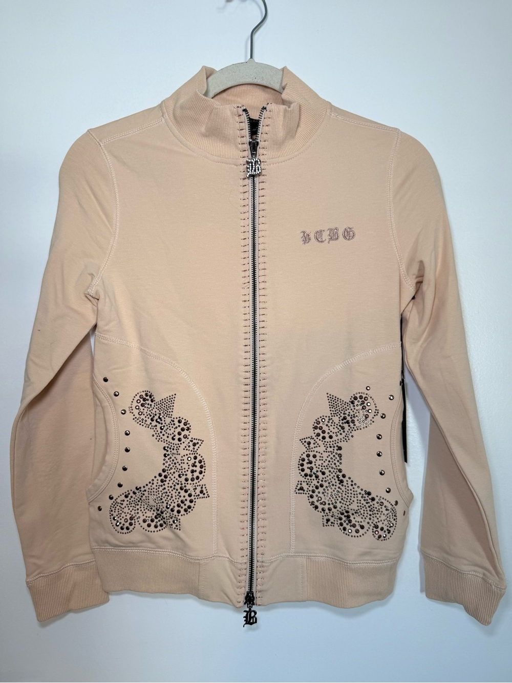 Vintage Y2K BCBG Embellished Zip-Up